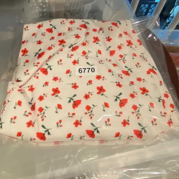 Princess Polly The Allen Mini Dress White & Red floral 16770 - Picture 13 of 13